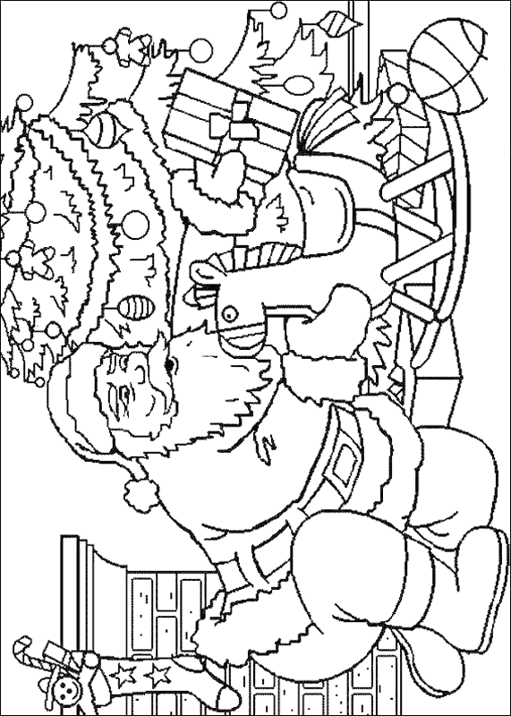 Święty Mikołaj kolorowanki